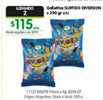 Jumbo Galletas surtido diversión 390g oferta