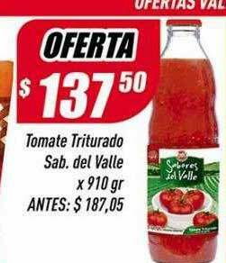 Supermercados Comodin Tomate Triturado Sab. Del Valle oferta