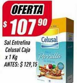 Supermercados Comodin Sal Entrefina Celusal oferta