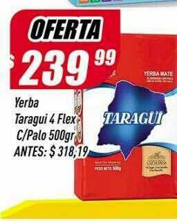 Supermercados Comodin Yerba Taragui 4 Flex C Palo oferta