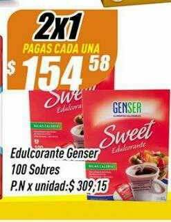 Supermercados Comodin Edulcorante Genser oferta