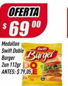 Supermercados Comodin Medallon Swift Doble Burger oferta