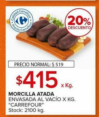 Carrefour Morcilla atada oferta