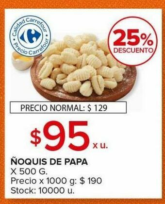Carrefour Ñoquis de papa oferta