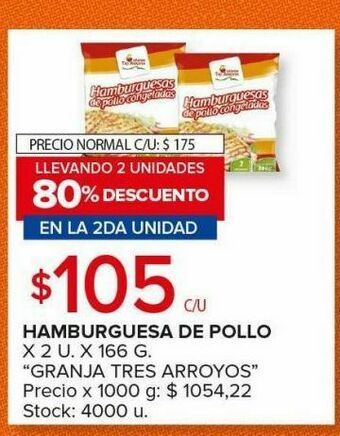 Carrefour Hamburguesa de pollo oferta