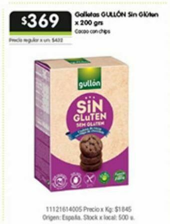 Jumbo Galletas guillón sin gluten 200g oferta