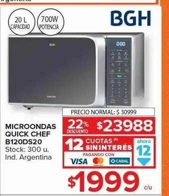 Carrefour Microondas quick chef oferta