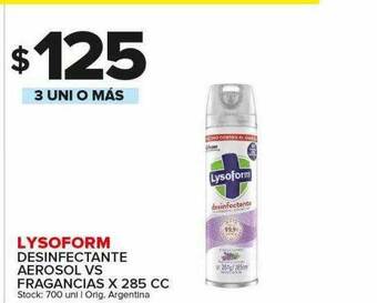 Carrefour Maxi Lysoform Desinfectante Aerosol Vs Fragancias oferta