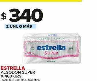 Carrefour Maxi Estrella Algodon Super oferta