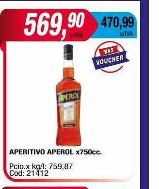 Maxiconsumo Aperitivo Aperol oferta