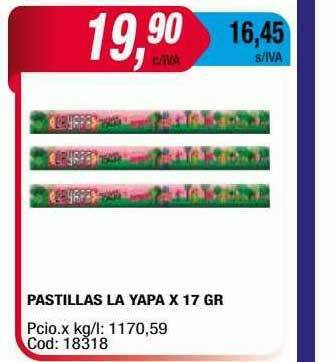 Maxiconsumo Pastillas La Yapa oferta