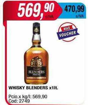 Maxiconsumo Whisky Blenders oferta