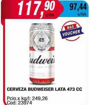 Maxiconsumo Cerveza Budweiser Lata oferta