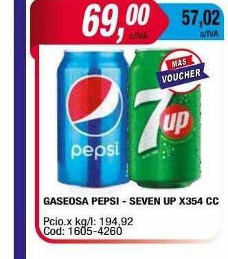 Maxiconsumo Gaseosa Pepsi - Seven Up oferta