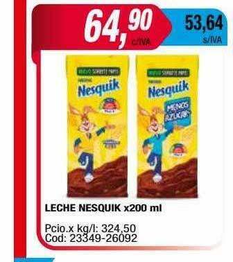 Maxiconsumo Leche Nesquik oferta