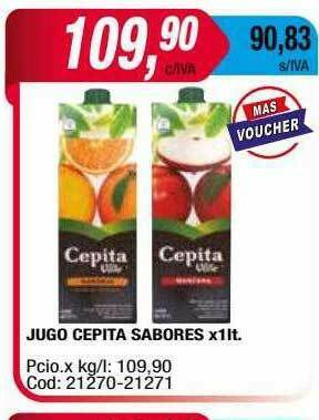 Maxiconsumo Jugo Cepita Sabores oferta