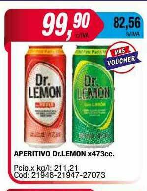 Maxiconsumo Aperitivo Dr Lemon oferta