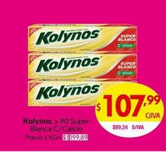Kolynos X 90 Super Blanca C Calcio