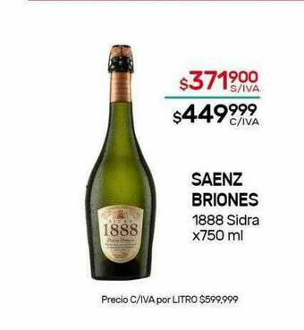 Nini Mayorista Saenz Briones 1888 Sidra oferta