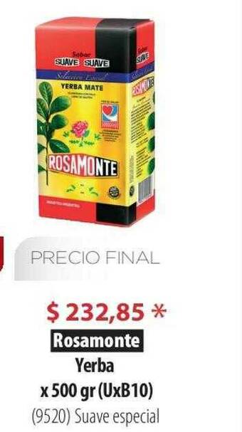 Parodi Rosamonte Yerba oferta