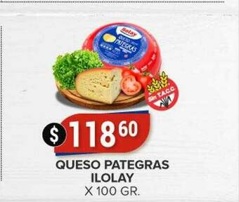 Supermercados Mayor Queso Pategras Ilolay oferta