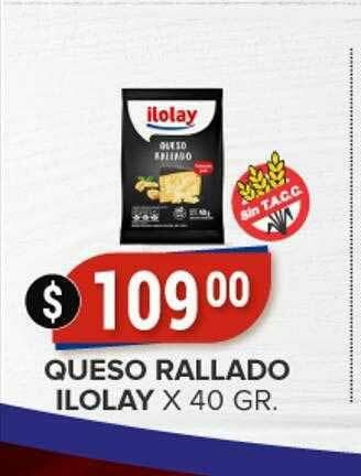Supermercados Mayor Queso Rallado Ilolay oferta