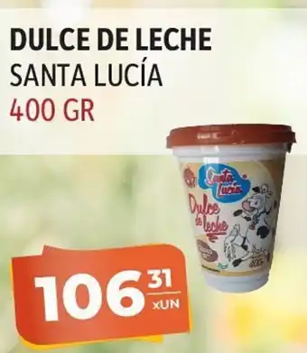 El Milagro Mayorista Dulce De Leche Santa Lucía 400gr oferta