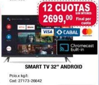 Maxiconsumo Smart Tv 32'' Android oferta
