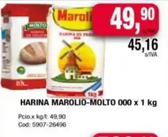 Maxiconsumo Harina Marolio-Molto 000 x1kg oferta