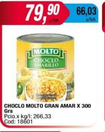 Maxiconsumo Choclo Molto Gran Amar x 300grs oferta