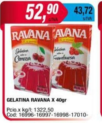 Maxiconsumo Gelatina Ravana x 40gr oferta
