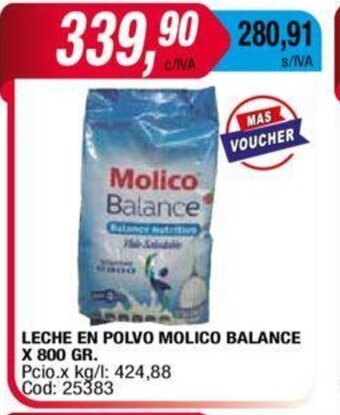 Maxiconsumo Leche En Polvo Molico Balance x 800gr oferta