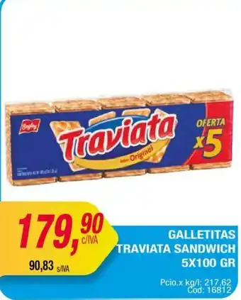 Maxiconsumo Galletitas Traviata Sandwich 5x100gr oferta