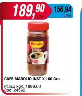 Maxiconsumo Cafe Marolio Inst x 100grs oferta