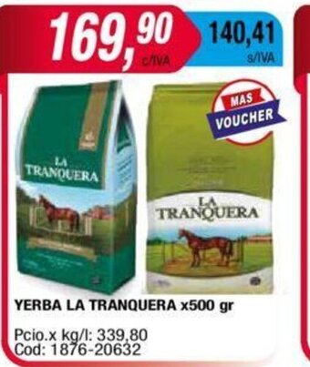 Maxiconsumo Yerba La Tranquera x 500gr oferta