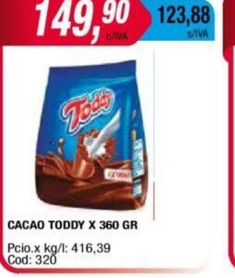 Maxiconsumo Cacao Toddy x 360gr oferta