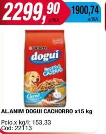 Maxiconsumo Al.Anim Dogui Cachorro x 15kg oferta