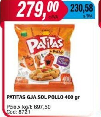 Maxiconsumo Patitas Gja.Sol Pollo 400 gr oferta