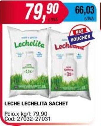 Maxiconsumo Leche Lechelita Sachet oferta