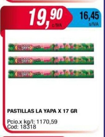 Maxiconsumo Pastillas La Yapa x 17 gr oferta