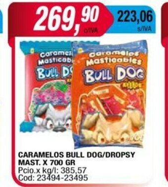 Maxiconsumo Caramelos Bull Dog/Dropsy Mast. x 700 gr oferta
