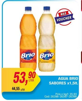 Maxiconsumo Agua Brio Sabores x 1,5lt oferta