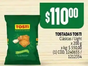 Makro Tostadas tosti 200g oferta