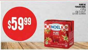Makro Puré de tomate noel 520g oferta