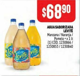 Makro Agua saborizada levité 1lt oferta