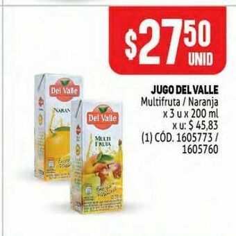 Makro Jugo del valle oferta