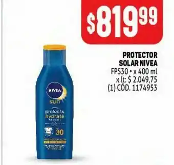Makro Protector solar nivea fps30 400ml oferta