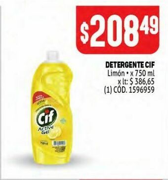 Makro Detergente cif 750ml oferta