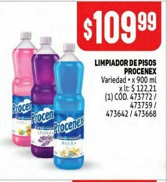 Makro Limpiador de pisos procenex 900ml oferta