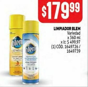 Makro Limpiador blem 360ml oferta